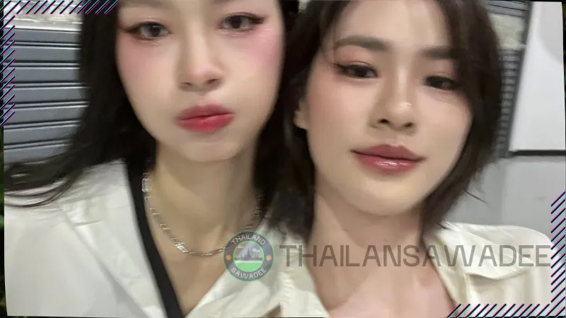 Emi Thasorn và Milk Pansa tại bữa tiệc của GMMTV