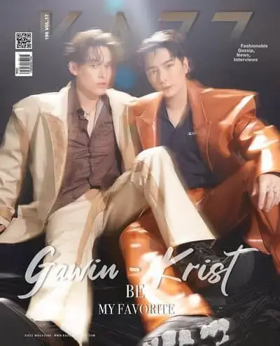 be-my-favorite-the-series-2023-hinh-anh-12 Be My Favorite The Series – Gawin và Krist xuất hiện trên trang bìa tạp chí KAZZ trong bộ trang phục da sang trọng