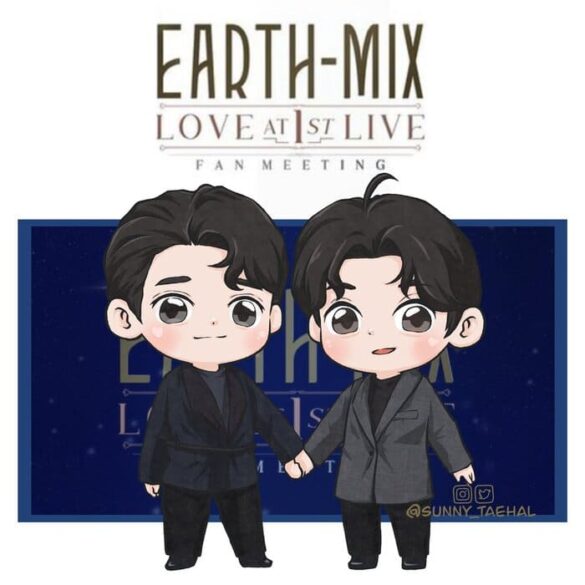EarthMix couple fanart nghệ thuật