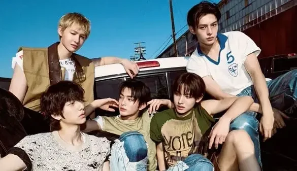 Ảnh nhóm Cortis trong buổi ghi hình