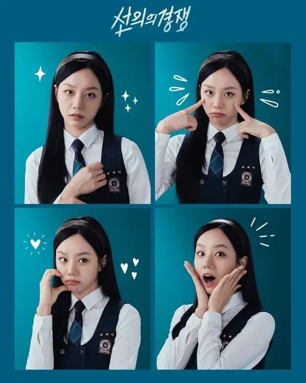 Yoo Jae-yi trong dàn diễn viên Cạnh Tranh Thân Thiện (Friendly Rivalry) loạt biểu cảm đối lập