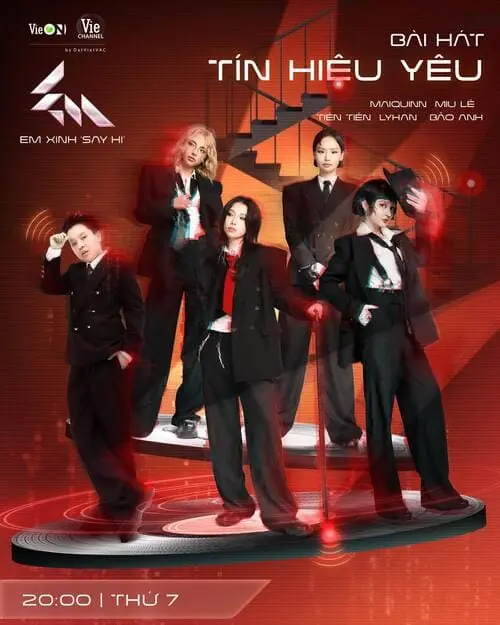 anh-maiquinn-tin-hieu-yeu Ảnh MaiQuinn trong poster ca khúc Tín Hiệu Yêu cùng dàn nghệ sĩ nam