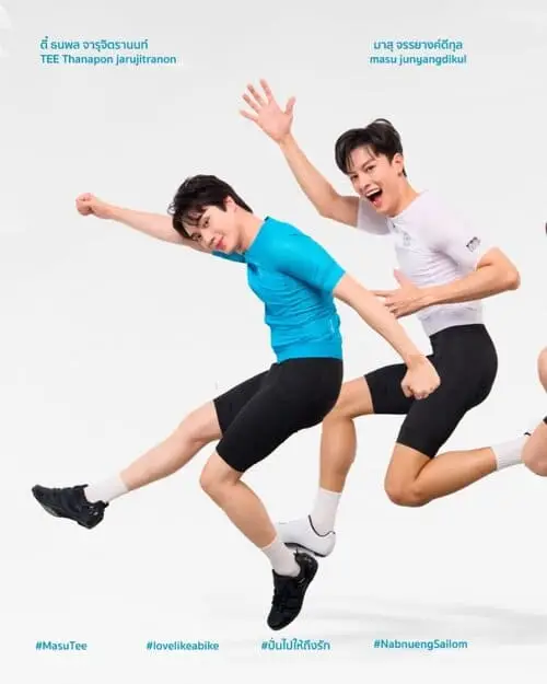 phim-love-like-a-bike-the-series-2026-thu-vien-hinh-anh-6 Poster Masu Tee nhảy pose thể thao, Love Like a Bike The Series